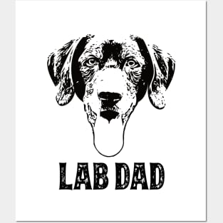 Black Lab Dad Labrador Posters and Art